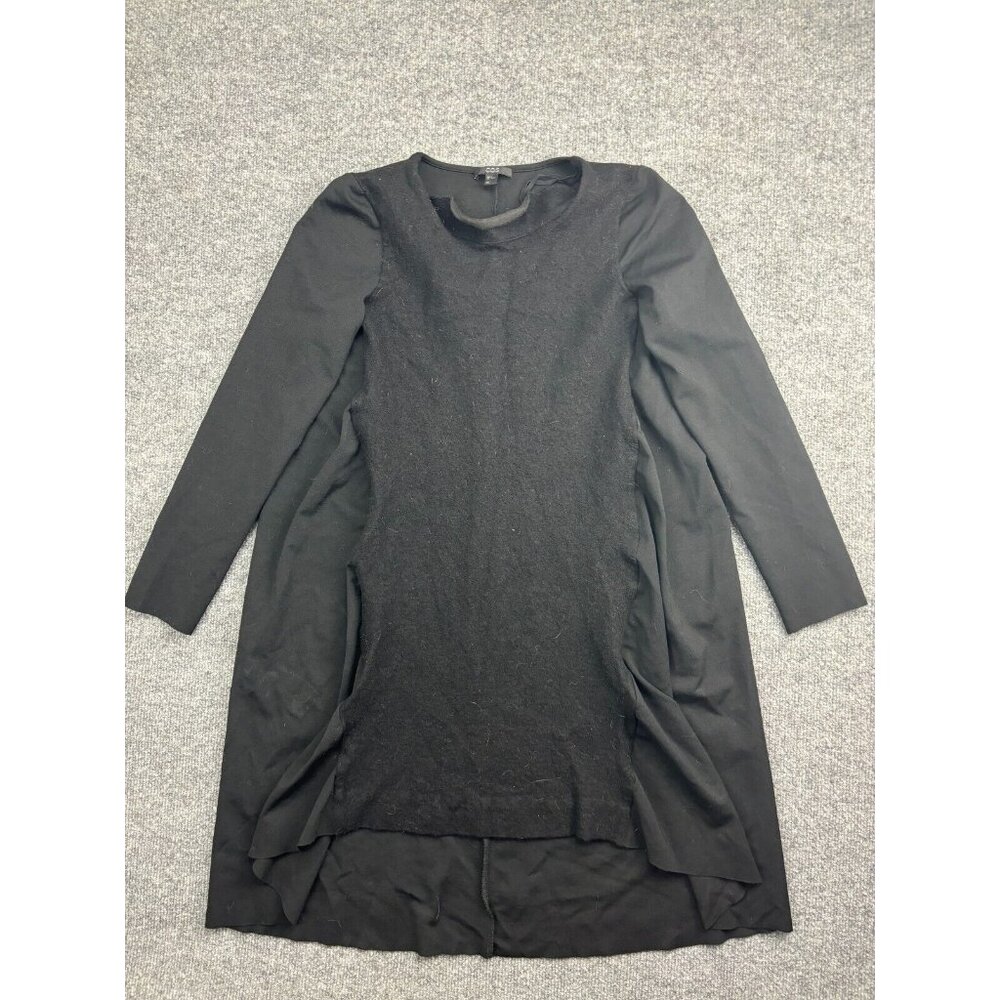 COS Wool Blend Dress Women's Medium Black Pockets Long‎ Sleeve Shift  A-Line